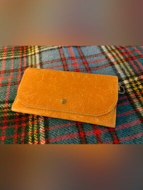 Able Tan Distressed Leather Mare Clutch Wallet
